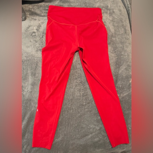 Lululemon Athletica Bold Red Leggings - Picture 1 of 2